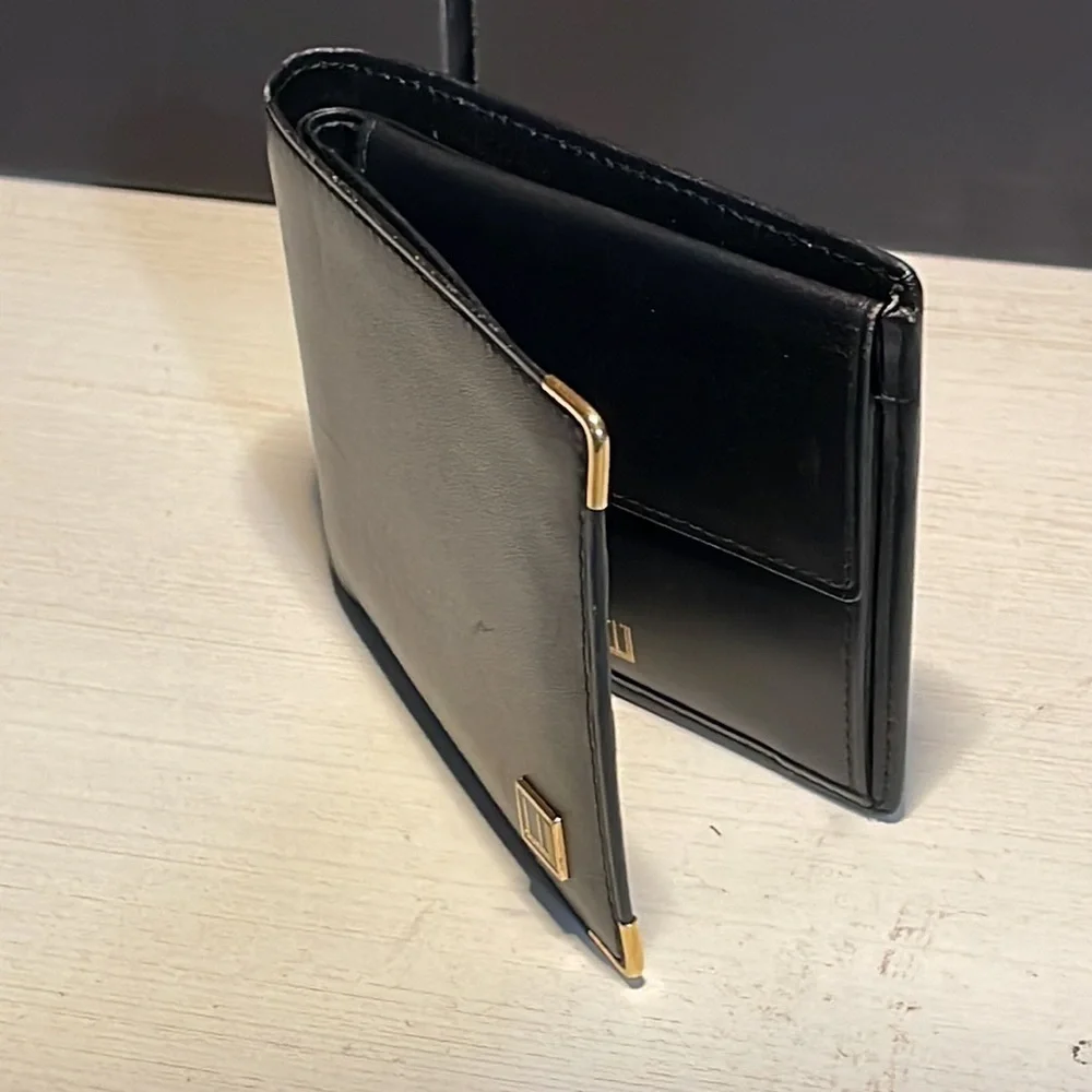 Dunhill Wallet Black Leather Wallet Men’s Dunhill BiFold Wallet Men’s Wallet 🪪 🔥